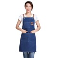 Delantal Unisex y Ajustable Para Chef Estudio Cocina Mesero Azul