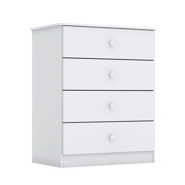 Cómoda Cajonera infantil 4 cajones BLANCO