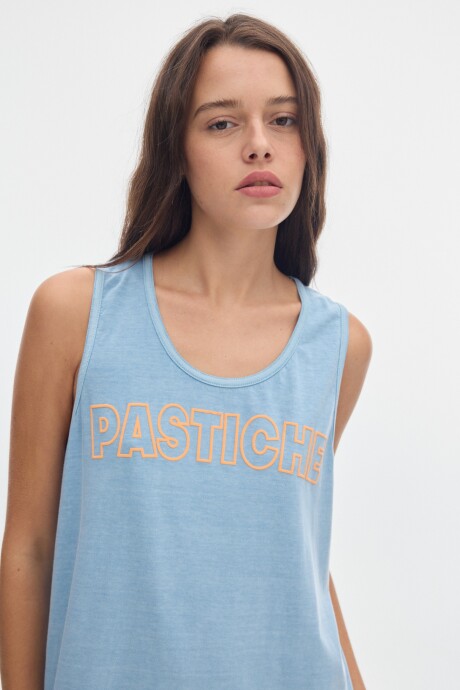 Muscu Playera Graphic Aqua