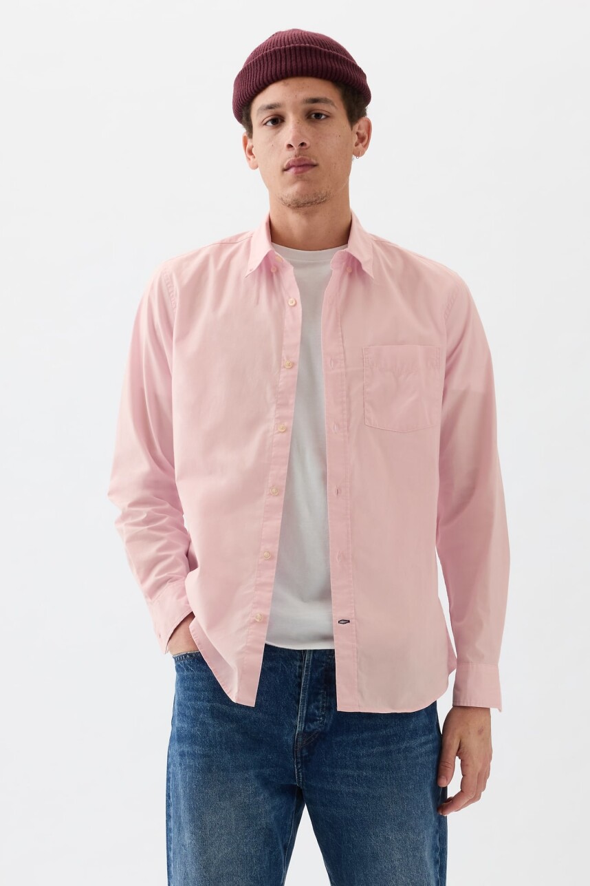 Camisa Poplin Hombre Light Peony
