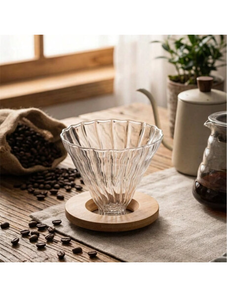 CAFETERA DE GOTEO 800ML BOROSILICATO Y BAMBU CAFETERA DE GOTEO 800ML BOROSILICATO Y BAMBU