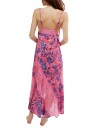 FIRST DATE PRINTED MAXI SLIP Rosa
