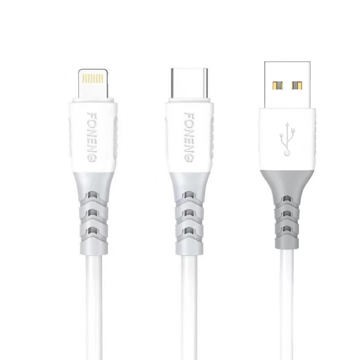 Cable de Datos Foneng X66 Usb-c 3A 1MT - BLANCO 