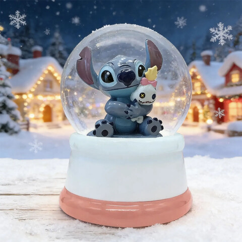 Bola de Nieve Stitch 9,5 x 6,5 cm para Navidad U