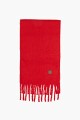 Bufanda con flecos rojo