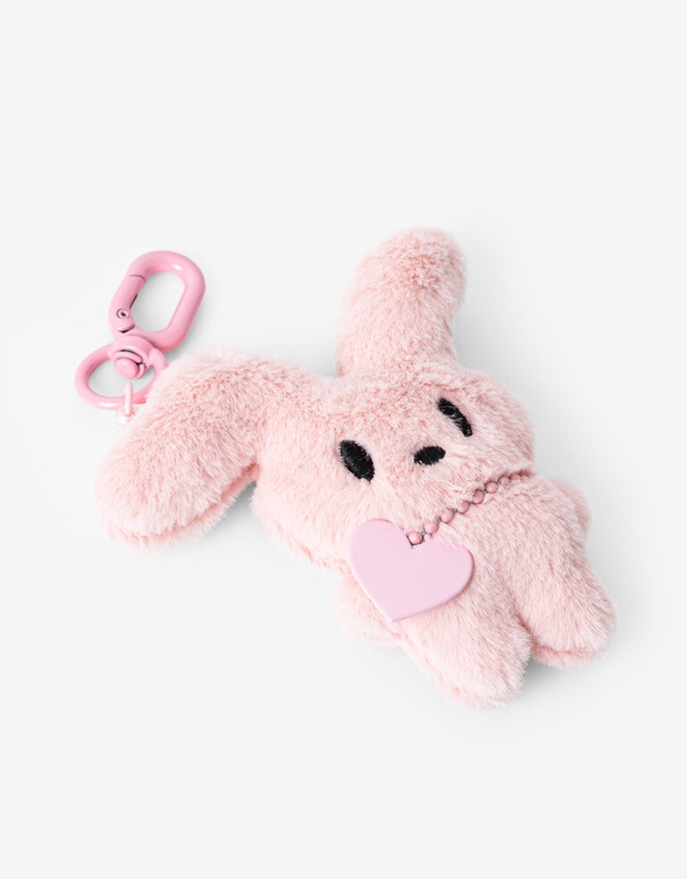 Llavero Cozy Llavero Y Bag Charm Conejo - Rosa Claro