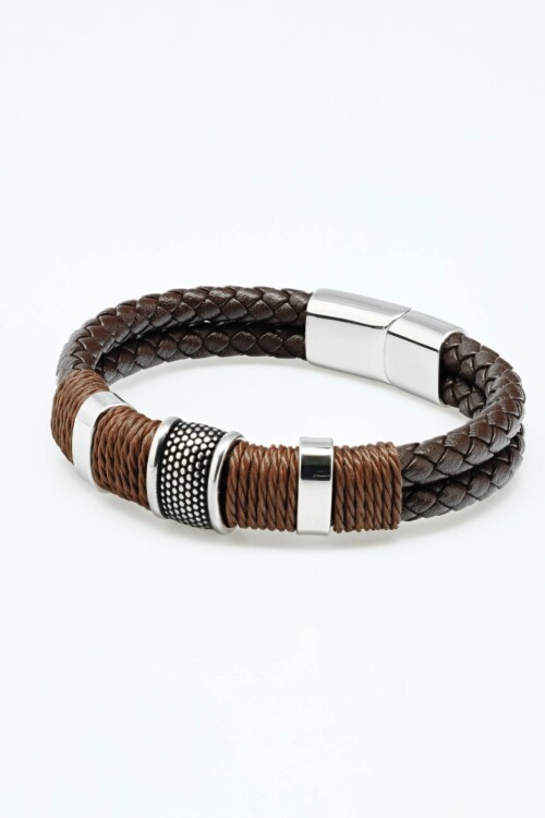 Pulsera cuero Marrón