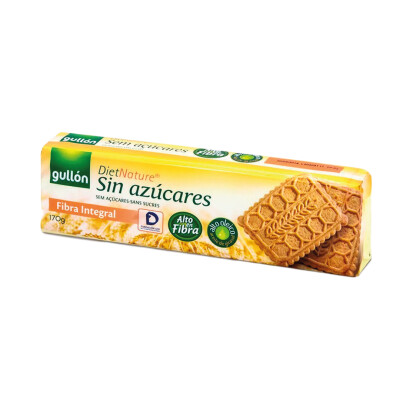 Galletas De Fibra Integral Sin Azúcar Gullón 170g Galletas De Fibra Integral Sin Azúcar Gullón 170g