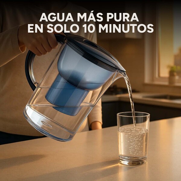 Jarra Purificadora de Agua Filtro Capacidad 2.5 L Filtrado Color Azul