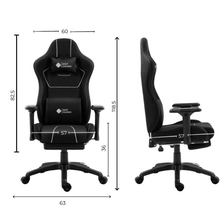SILLA GAMER SHOT- RAVEN COLOR NEGRO 001