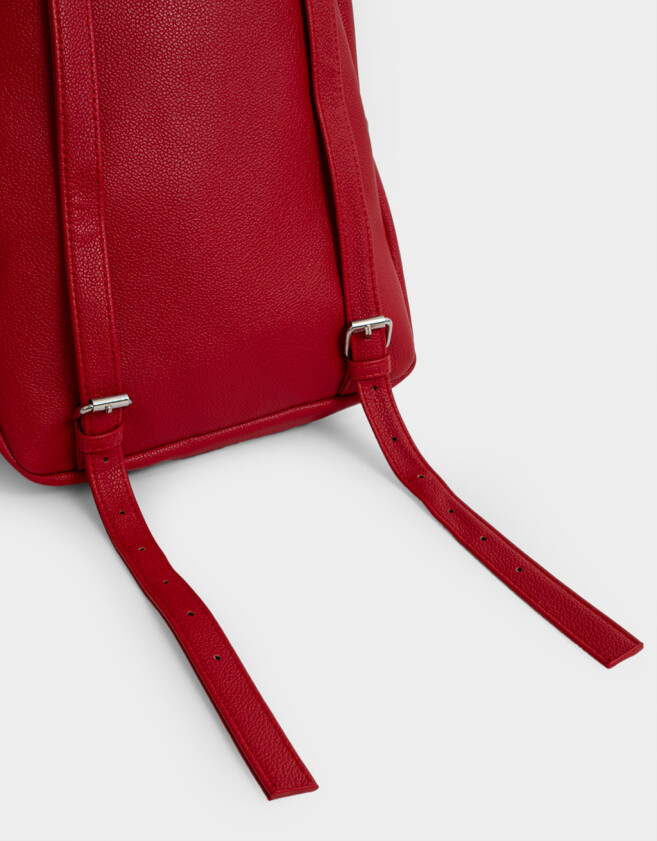 Mochilas Urbanas Romántico Mochila Con Charm - Rojo Medio