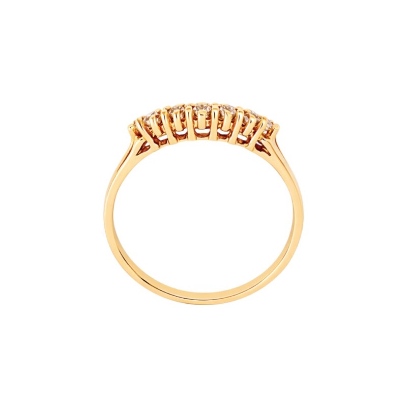 Anillo-Oro bajo-Piedra zirconia-AN8004 conpiedra