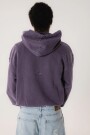 Pigment Dyed Purple Icon Hoodi Violeta