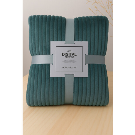 Manta Frazada Polar Suave Invierno 1 plazas Abrigada Verde