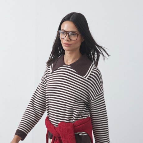 SWEATER <br /> TUMBES Marrón oscuro