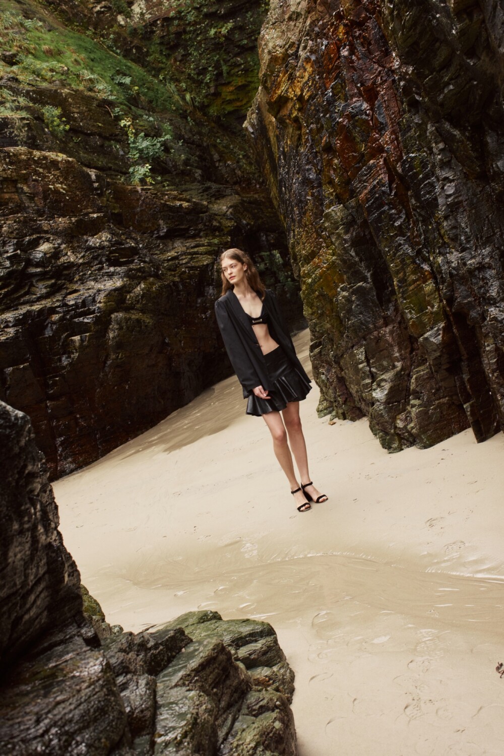 Mini Gotic Skirt Negro