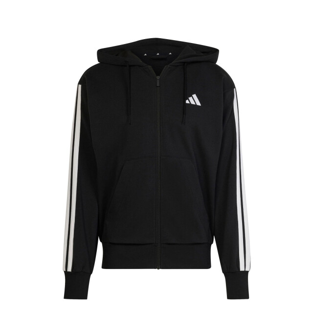 Campera de Hombre Adidas Essentials 3 Negro - Blanco