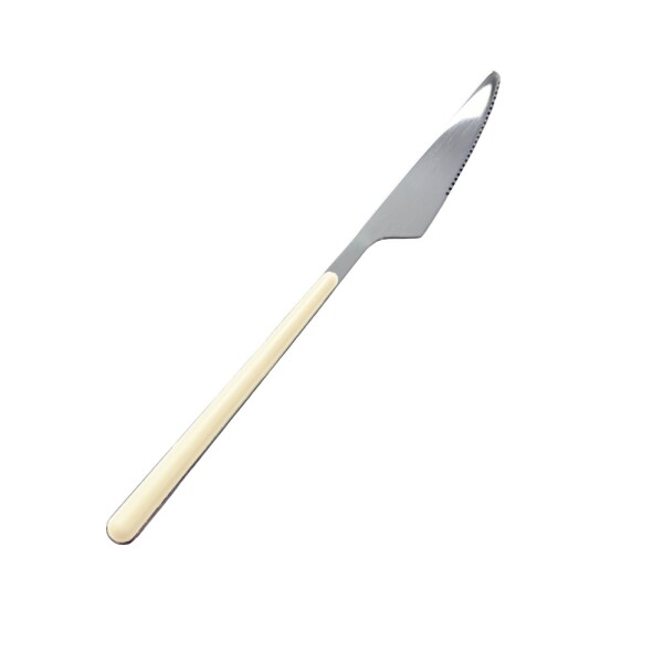 Cubierto amarillo cuchillo