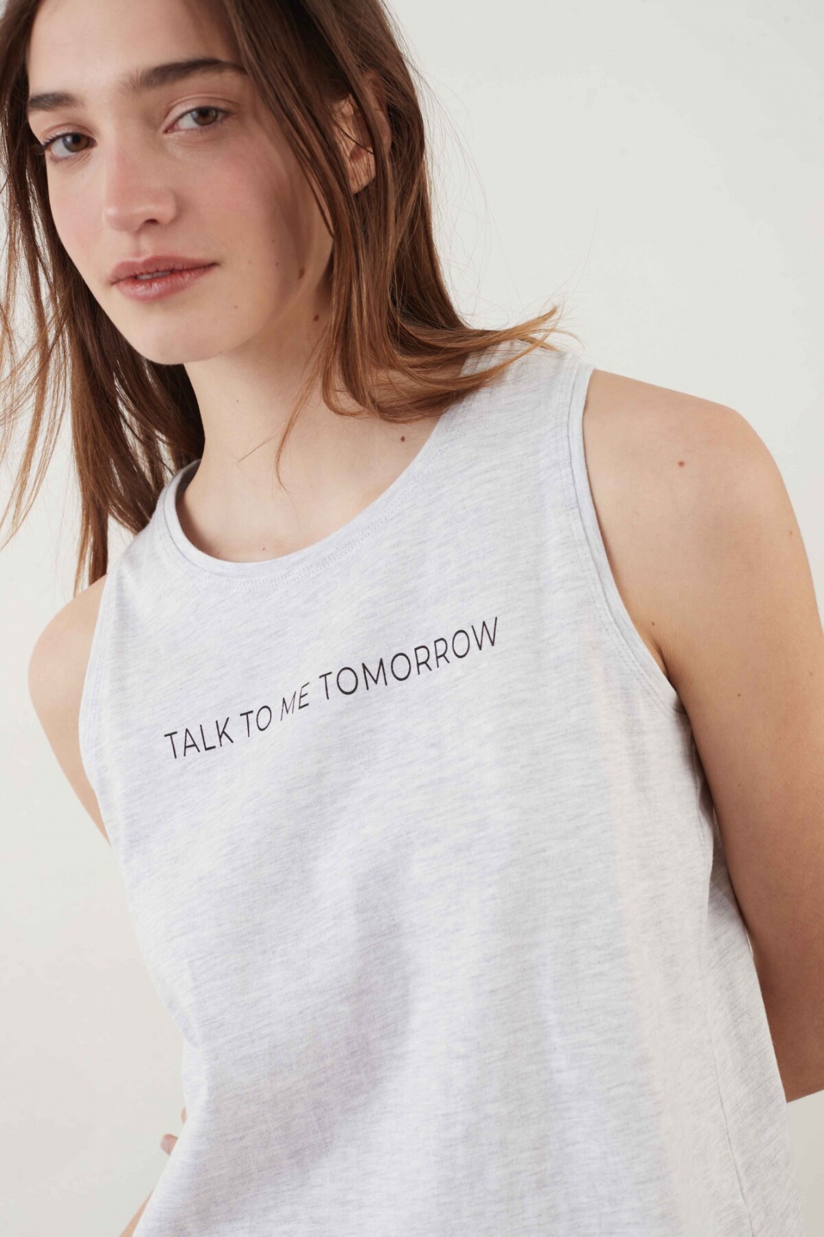 Musculosa Frey Gris Melange