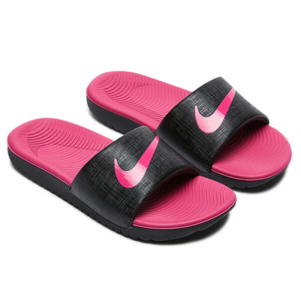 Ojotas NIKE KAWA PINK - DD8519-001 Negro-fucsia