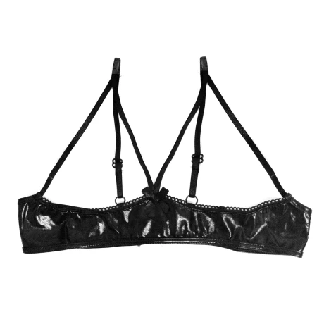 Sosten Vinil Pechos al Aire Sensual BDSM Fetiche Sosten Vinil Pechos al Aire Sensual BDSM Fetiche