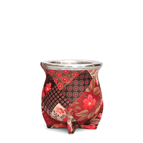 Mate de Cerámica Chico delta Patch Floreado