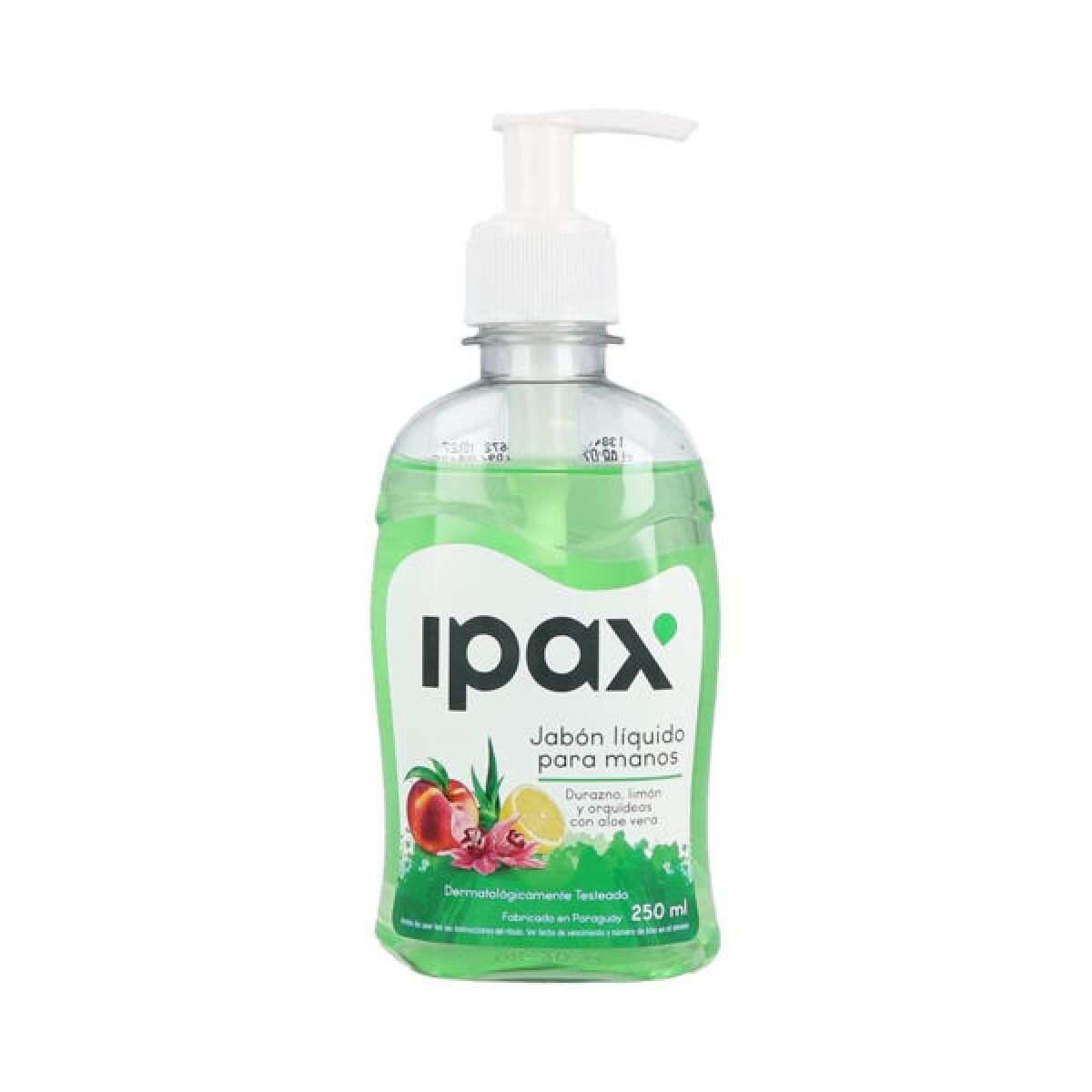 Jabon Liquido Ipax para manos - Durazno, Limon y Orquideas con Aloe Vera 