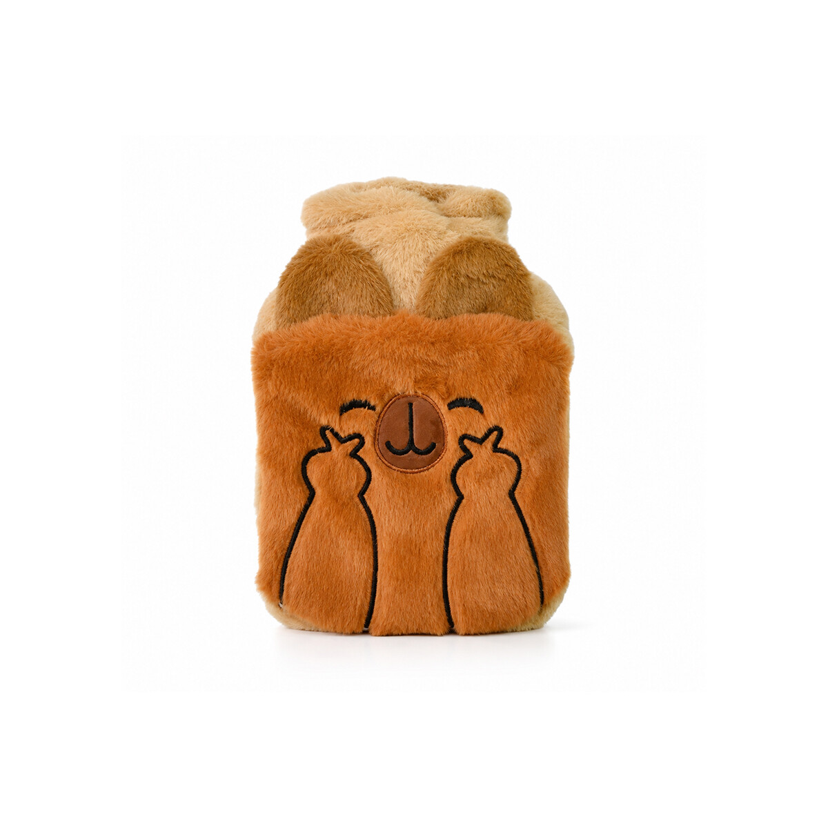 Bolsita de Agua Caliente 500ml con Funda de Peluche Carpincho - Marron 