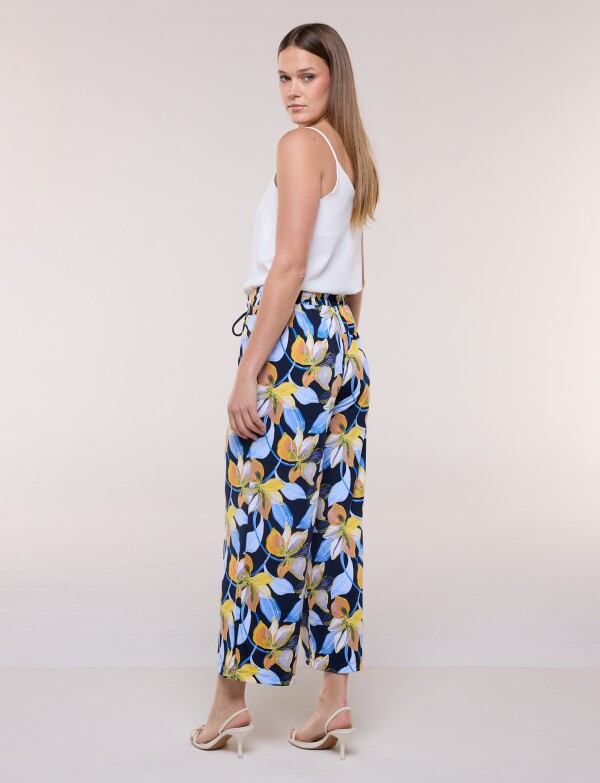 Pantalon Pull On Printed MULTI/AZUL