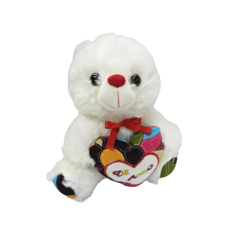 PELUCHE OSO BLANCO TE AMO 20 CM PELUCHE OSO BLANCO TE AMO 20 CM