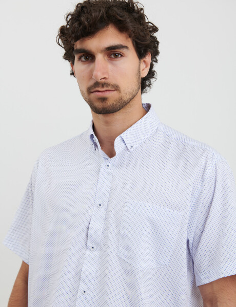 012533 CAMISA HARRINGTON LABEL Blanco/azul Osc