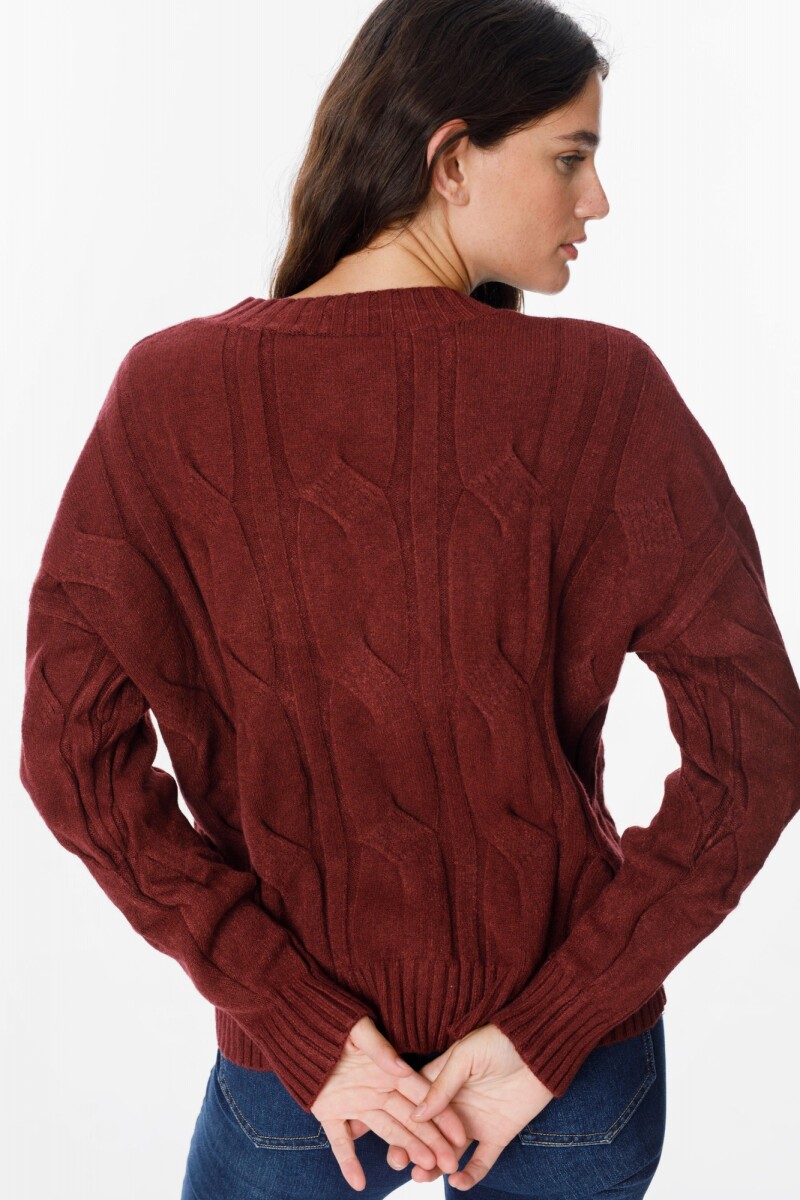 Sweater Corteza Bordeaux