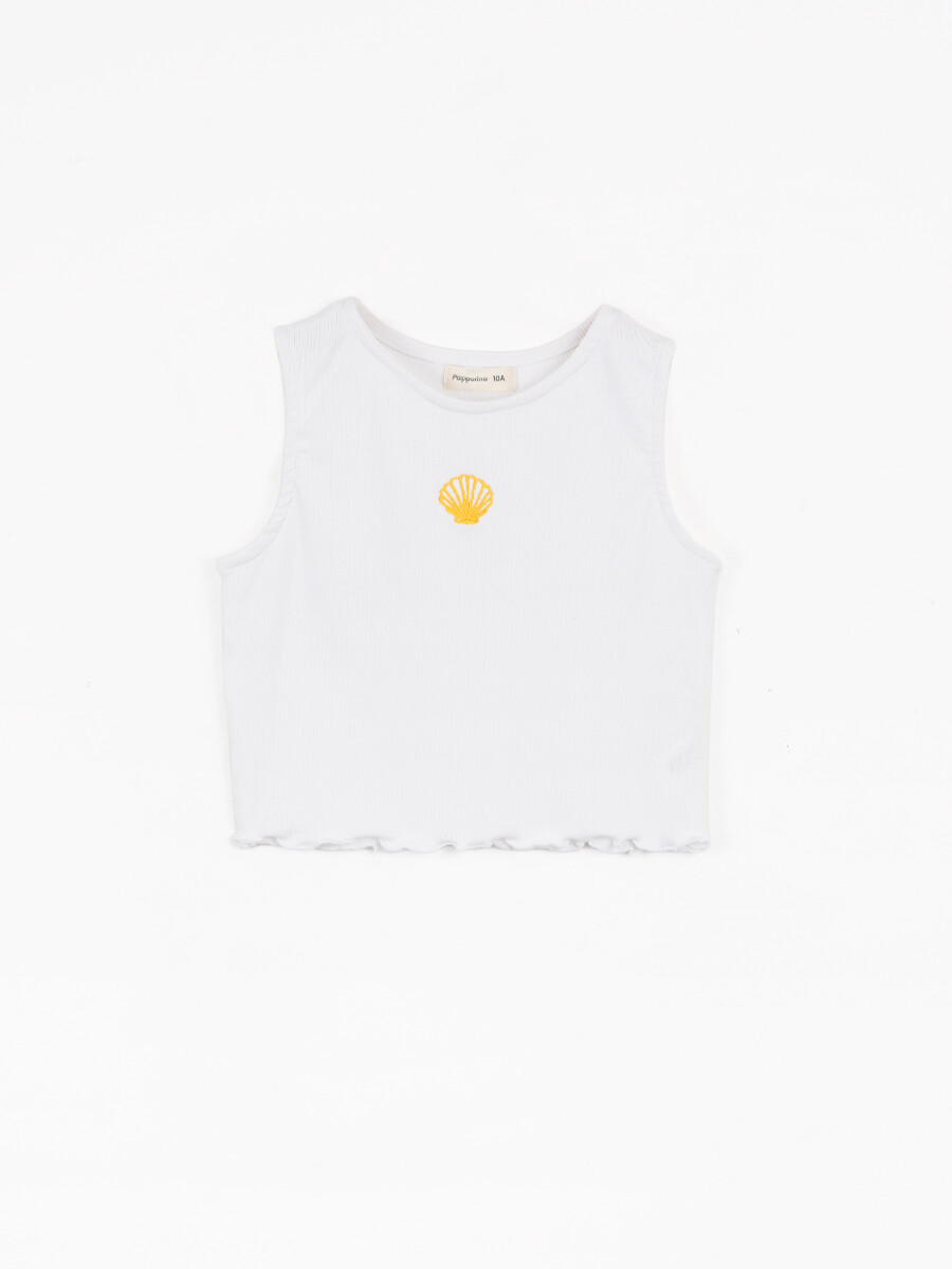 MUSCULOSA BUTTERFLY - BLANCO 