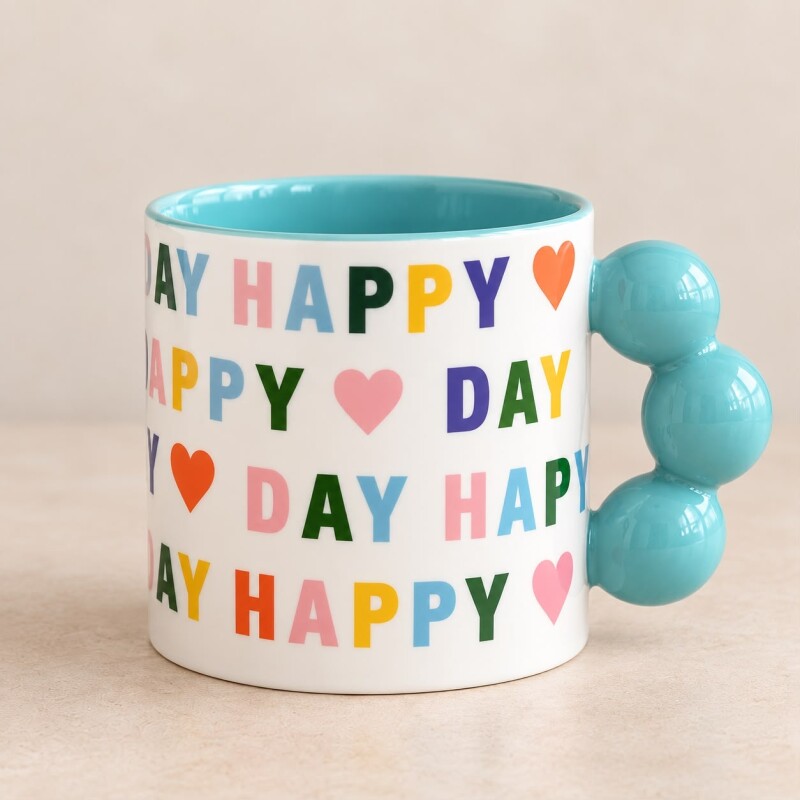 45-2K-005 Taza De Ceramica Modelo Happy Day