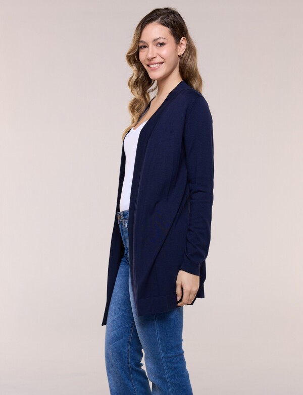Cardigan Liviano Abierto AZUL