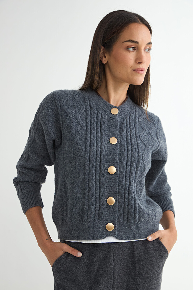 CARDIGAN PALMA - GRIS 