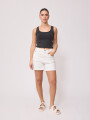 SHORT JEAN LAVUER RUSTY Blanco