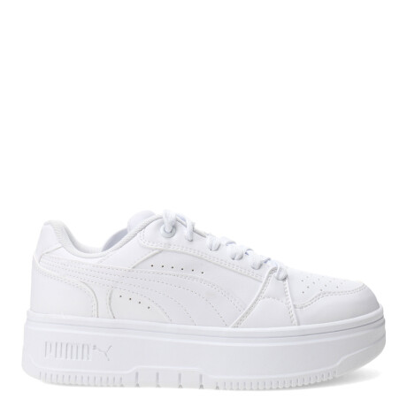 Championes de Mujer Puma Rebound Femme Low Blanco - Celeste Claro