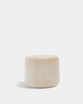 Mesa auxiliar Drasi de cemento con acabado efecto travertino Ø60 cm Mesa auxiliar Drasi de cemento con acabado efecto travertino Ø60 cm