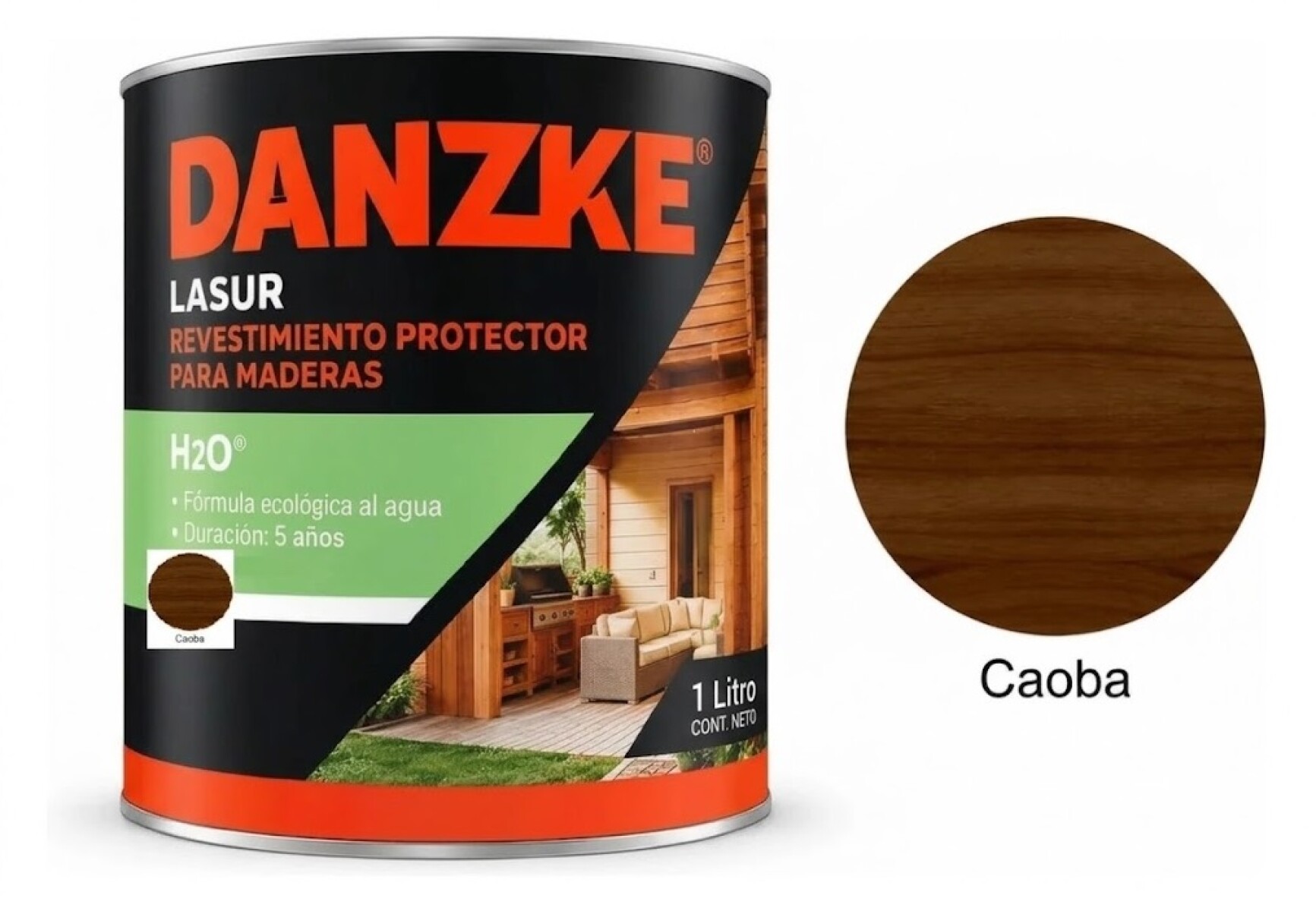 Danzke H2O Satinado 1l - Caoba 