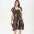 VESTIDO CAROLINE ESTAMPADO MARRÓN