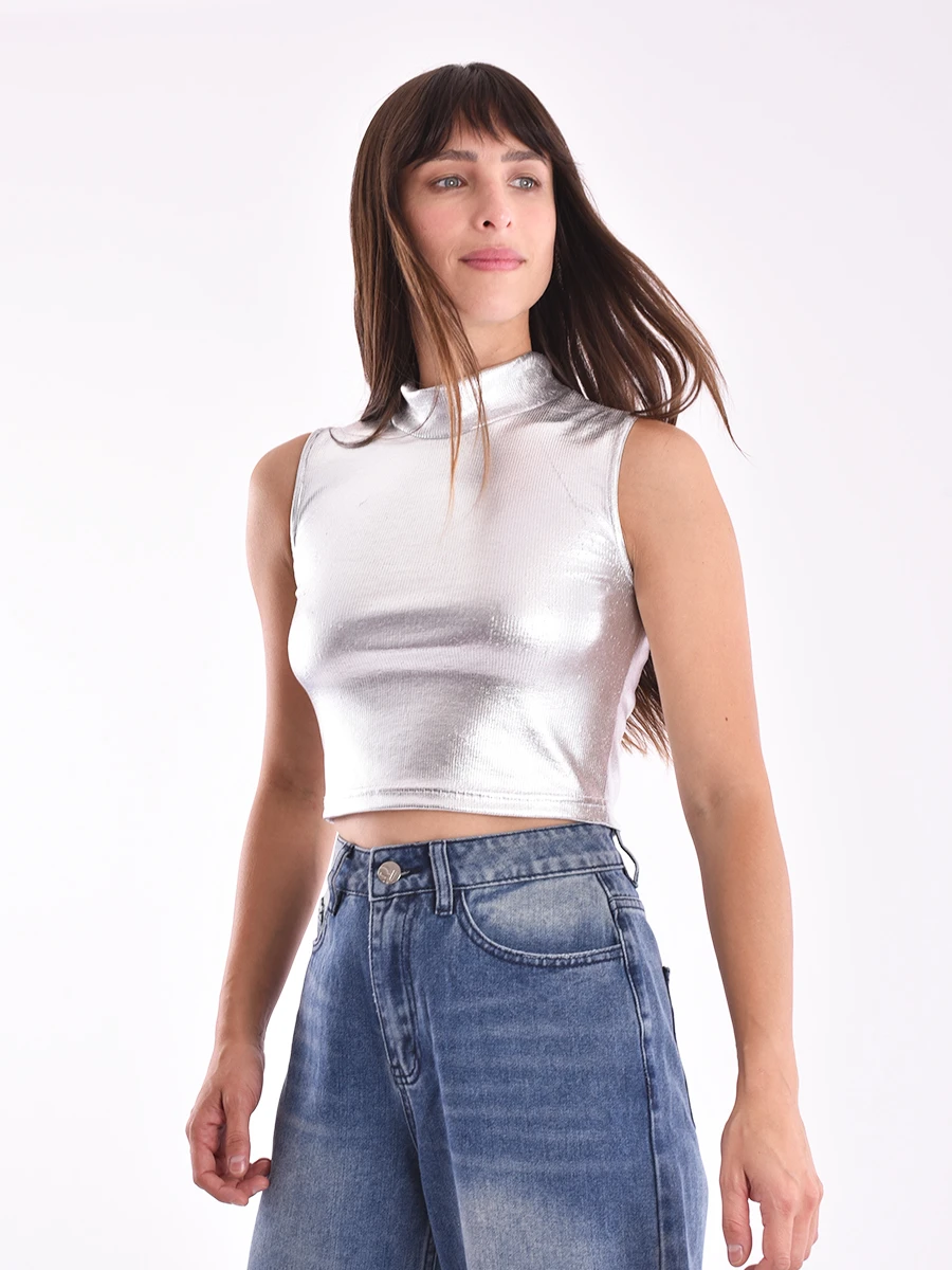 TOP SAL - PLATEADO 