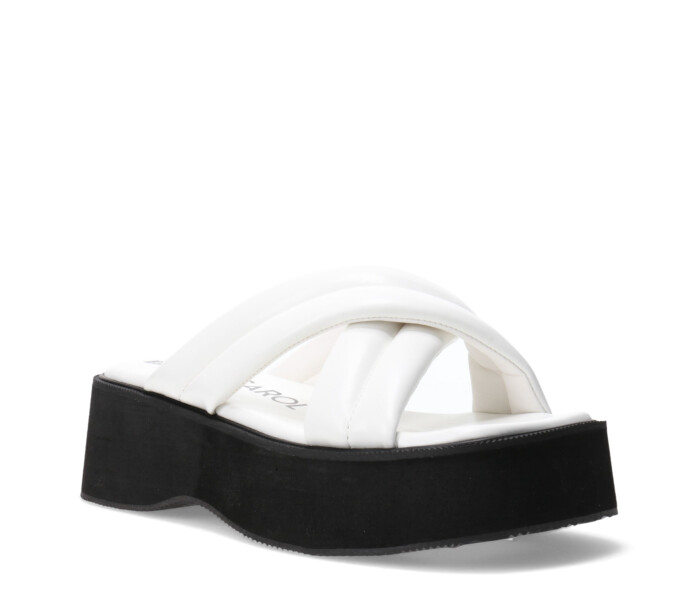 Sandalia de Mujer Miss Carol DANISHER con banda cruzada Blanco