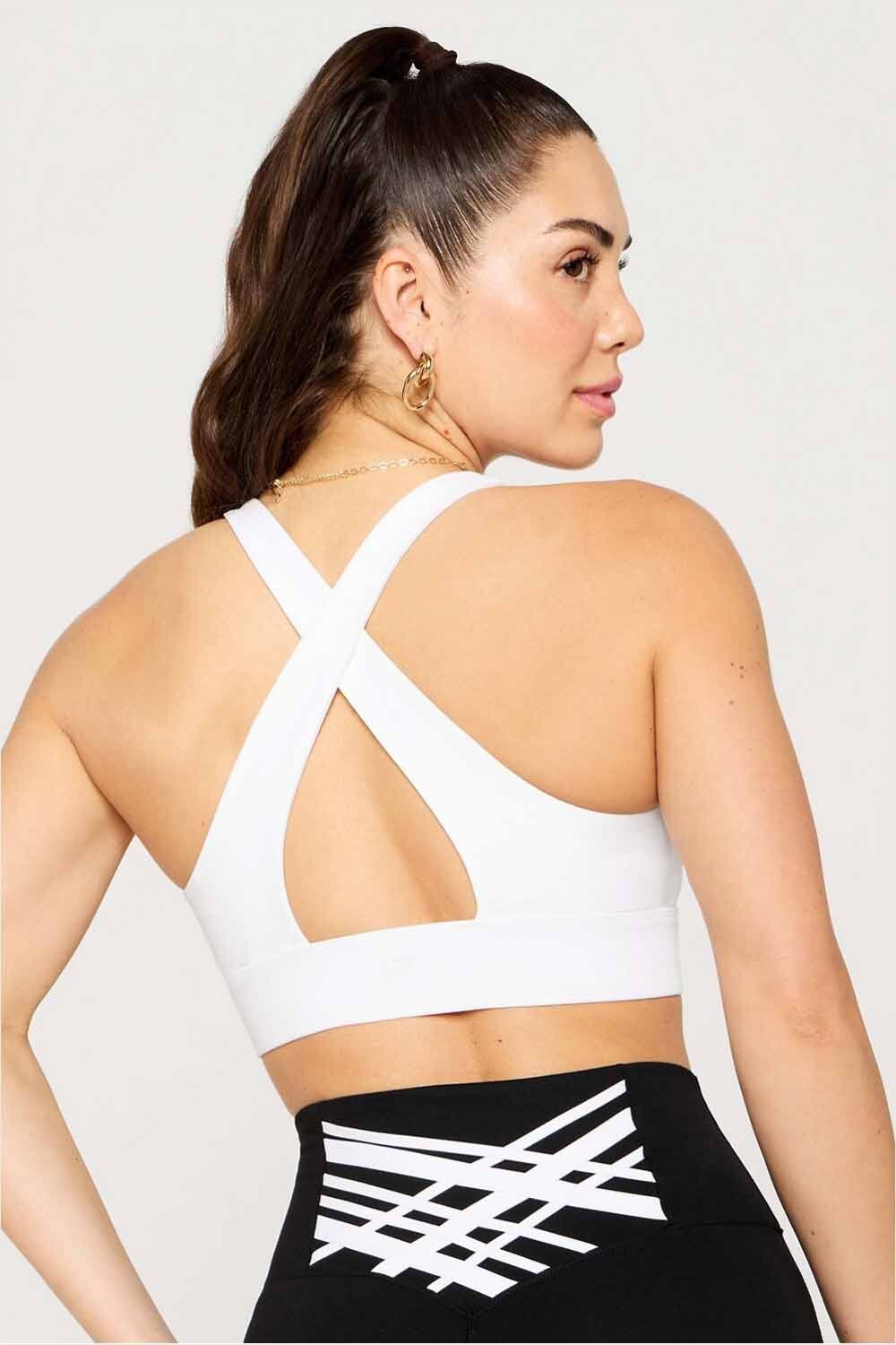 Top Training Oasis Twist Sports Bra Mujer Classic White