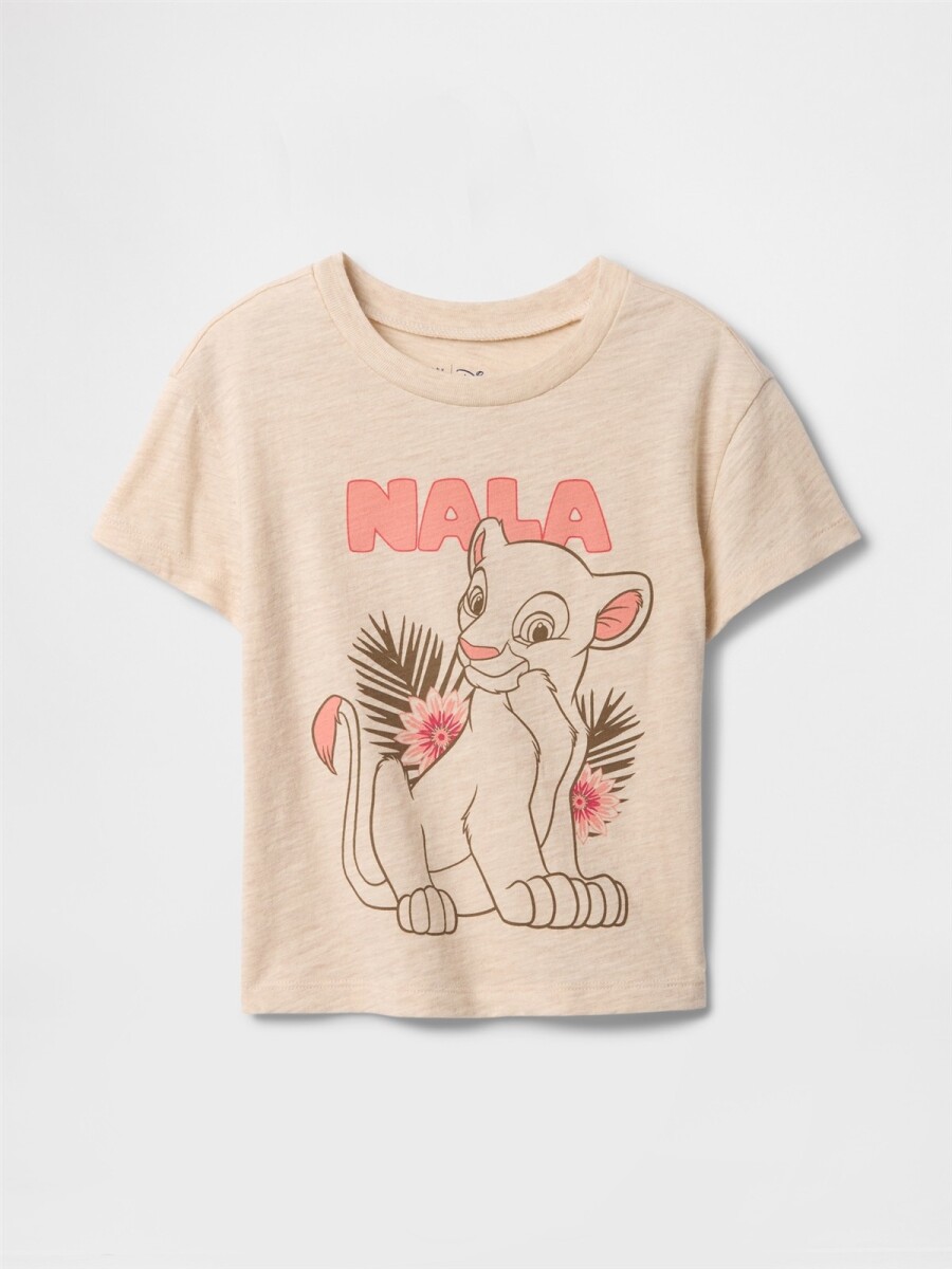 Remera Gráfico Toddler Niña - Oatmeal Heather 