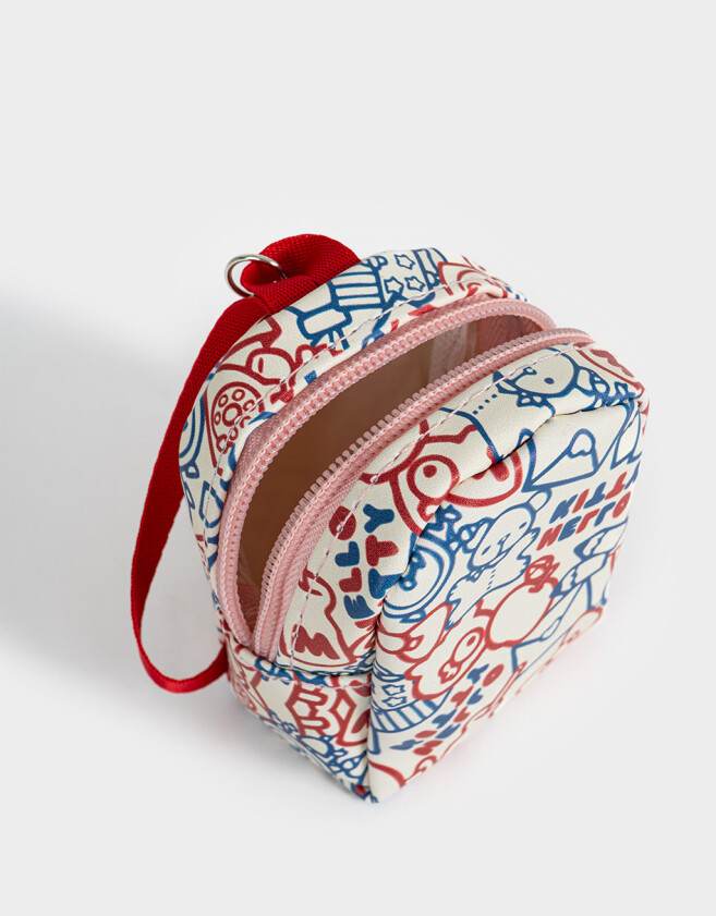 Llavero Llavero & Charm Mini Mochila "hello Kitty" - Combinacion Multicolor