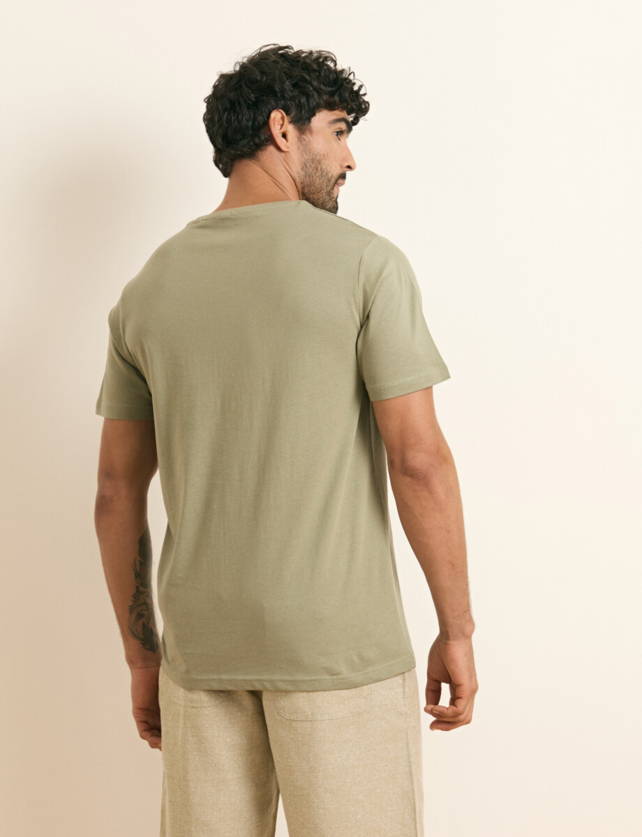 520658 T-SHIRT HARRINGTON LABEL Verde