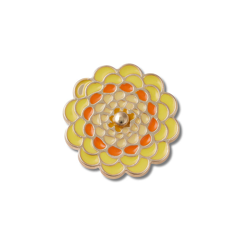 Jibbitz™ Charm Yellow Spinner Flower Multicolor