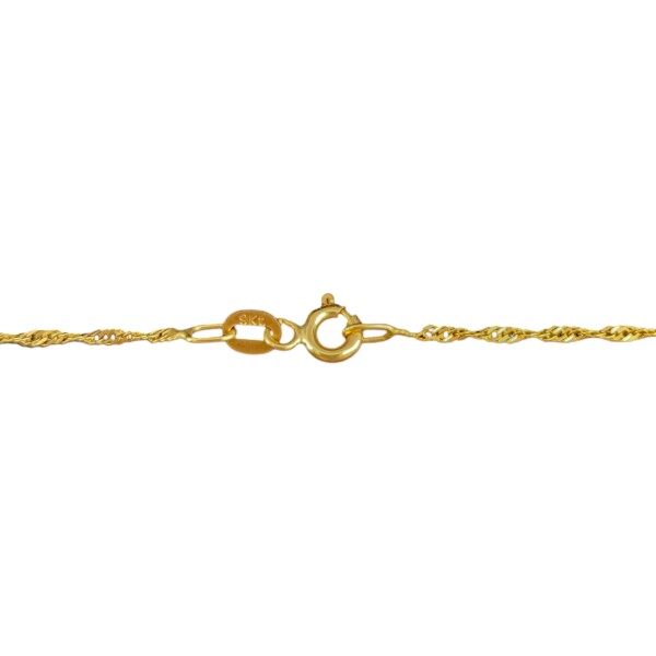 Cadena oro Singapur - Oro bajo - Sin Piedra - CD8081 sinpiedra