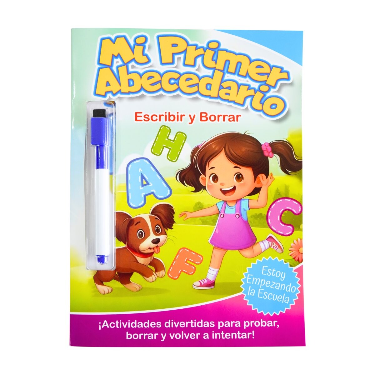Libro De Actividades Escribir Y Borrar Con Marcador Abecedario 16 Páginas 